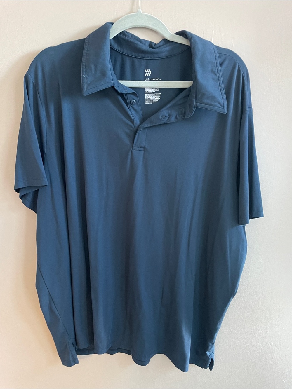 all in motion Men's Deep Blue Short-Sleeve Polo